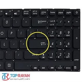 تصویر کیبرد لپ تاپ ایسوس X451 مشکی-اینترکوچک بدون فریم ا ASUS Keyboard Laptop Asus X451 ASUS Keyboard Laptop Asus X451