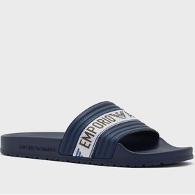 تصویر دمپایی لژدار یک بند لوگو برند Emporio Armani Logo One Strap Flip Flops