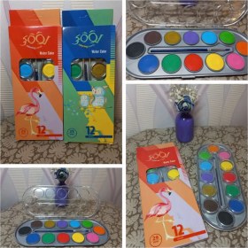 تصویر آبرنگ 12 رنگ لوکی 