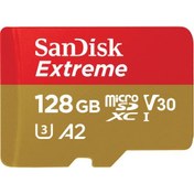 تصویر مموری و کارت حافظه سن دیسک میکرو اس دی SanDisk Micro SD 128GB Extreme 