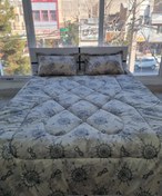 تصویر روتختی دورویه تمام نخ دونفره طرح نیویورک 