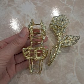 تصویر کلیپس مجلسی نگین دار رنگ‌ثابت 