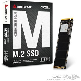 تصویر حافظه SSD اینترنال بایوستار مدل M700 ظرفیت 512 گیگابایت Biostar M700 M.2 Internal SSD Drive - 512GB