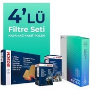 تصویر ست فیلتر خودرو مجموعه تعمیر و نگهداری دیزل VOLVO S60 2.0 2011 2014 4 قطعه Bosch 