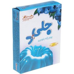 تصویر پودر ژله بلوبری 100 گرمی دراژه blueberry Jelly Powder 100g Draje