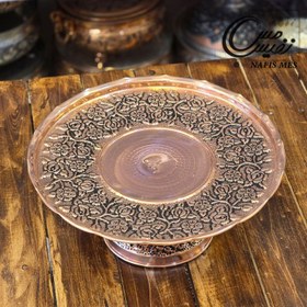 تصویر ست پذیرایی مسی ۴ پارچه نقشینه 