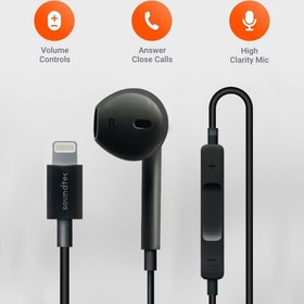 تصویر هندزفری لایتنینگ پرودو مدل PD-LSTEP Ultimate iPhone Earphones Stereo 1.2m PD-LSTEP