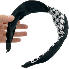 تصویر تل گره ای سفید و مشکی 