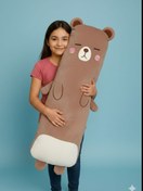 تصویر بالش فانتزی عروسکی بغلی خرس 110×46 