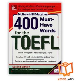 تصویر 400Must-Have Words for the TOEFL 2nd کتاب 400 واژه برای تافل 400Have Words for The TOEFL 2nd Edition