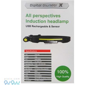 تصویر چراغ قوه هدلایت Digital Thunder X تک و عمده 