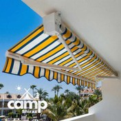 تصویر سایبان بازویی پارچه نانو | اسکلت سنگین | مدل دستی 