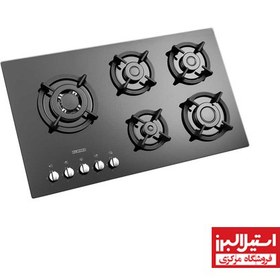 تصویر گاز استیل البرز مدل  G-5957i شیشه ای Steel Alborz Plate Gas Stove G5957i  Model