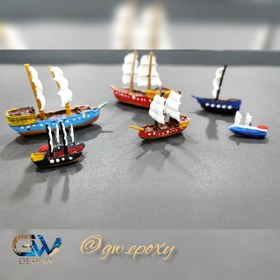 تصویر ماکت کشتی دو بادبان 