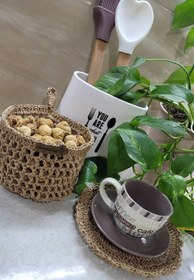 تصویر سبد گردو بادام رافیا 