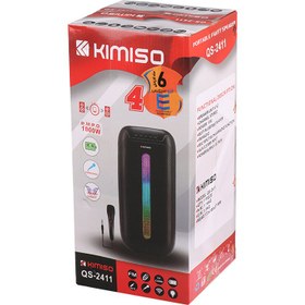 تصویر اسپیکر بلوتوثی رم و فلش خور Kimiso QS-2411 + میکروفون ا Kimiso QS-2411 Wireless Speaker Kimiso QS-2411 Wireless Speaker