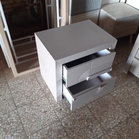 تصویر پاتختی ۲کشو میله ای 