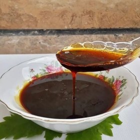 تصویر شیره انگور آسنا گلی خالص و طبیعی و غلیظ بطری 1کیلویی 