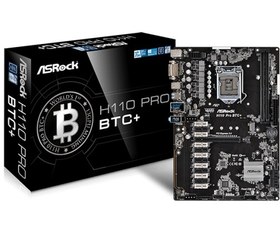 تصویر مادربرد ASROCK مدل H110 Pro BTC Plus+cpu G4400 
