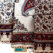 تصویر سفره قلمکاری ۱٫۵*۱ متری طرح بته جقه 