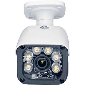 تصویر دوربین مداربسته بولت 2 مگاپیکسل دید در شب رنگی AHD مدل DH60w CCTV AHD Bullet 2mp WarmLight DH60w