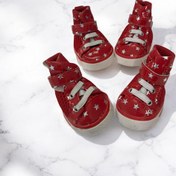 تصویر کفش کتونی All star مخصوص سگ نژاد کوچک - نارنجی سایز ۵ All Star Sneakers for Small Dogs