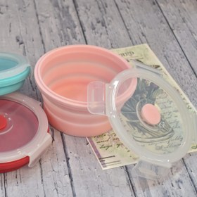 تصویر ظرف سیلیکونی گرد 