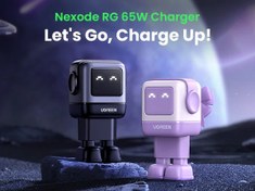 تصویر شارژر یوگرین مدل Nexode RG CD361 توان 65 وات طرح ربات Ugreen NexodeذRG CD361 Robot Charger Adapter USB Type C