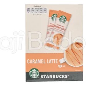 تصویر پودر قهوه فوری استارباکس لاته کارامل بسته 10 ساشه‌ای ا Starbucks caramel latte Starbucks caramel latte