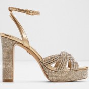 تصویر صندل زنانه شیما - با پاشنه بلوک طلای مصنوعی | Aldo | 947752216 | اورجینال 