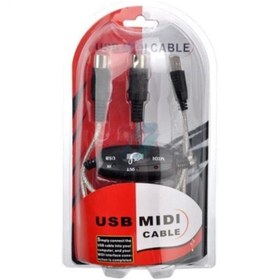 تصویر کابل میدی به یو اس بی USB TO MIDI ا USB TO MIDI USB TO MIDI