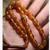 تصویر تسبیح 33 عددی عقیق یمنی اصل 