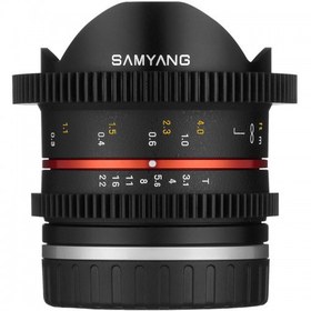 تصویر لنز سامیانگ Samyang 8mm T3.1 VDSLR UMC Fisheye II Lens 