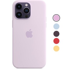 تصویر کاور سیلیکونی اورجینال مناسب برای گوشی Iphone 14 Promax Silicone cover for Apple Iphone 14 Promax