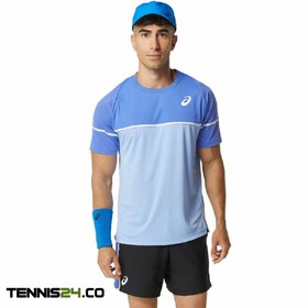 تصویر تی شرت تنیس مردانه اسیکس Asics Game SS TOP- آبی 