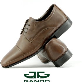 تصویر کفش پولاریس برت بندی قهوه ای 