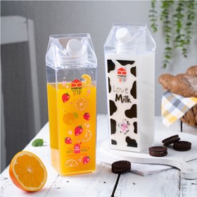 تصویر بطری شیر طرح میوه مانیا 