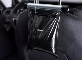 تصویر گیره نگهدارنده کیسه زباله داخل خودرو بیسوس Baseus Car Backseat Trash Bag CRLJD-C01 