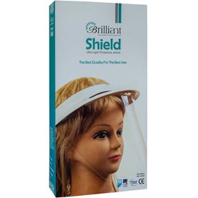 تصویر شیلد محافظ کلاهی ثابت برند Brilliant Face Shield