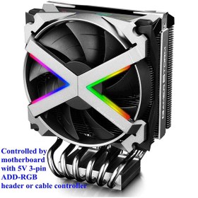 تصویر خنک کننده پردازنده دیپ کول FRYZEN ا DEEPCOOL GamerStorm Fryzen CPU Air Cooler DEEPCOOL GamerStorm Fryzen CPU Air Cooler