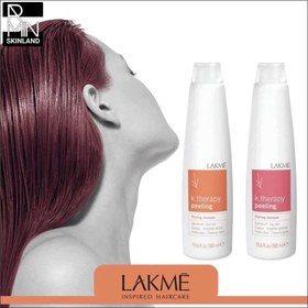 تصویر شامپو ضد شوره پوست سر خشک لاکمه Lakme k.therapy peeling Shampoo