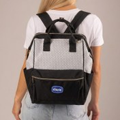 تصویر کوله پشتی لوازم نوزاد طرح پترن کندو چیکو | کیفیت مشابه اصل، جادار و ضد آب | کانگومام 