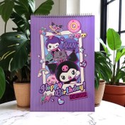 تصویر دفتر طراحی A4 کرومی بنفش 