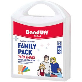 تصویر چسب زخم خانواده Banduff مدل Aile Seti بسته 60 عددی Banduff Family Bandages Aile Seti 60pcs