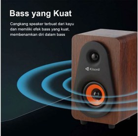 تصویر اسپیکر دسکتاپ KISONLI مدل T-009 KISONLI T-009