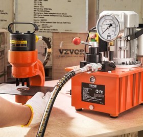 تصویر پانچ هیدرولیک شمش و ورق با پمپ 20/5-8 CH-60 