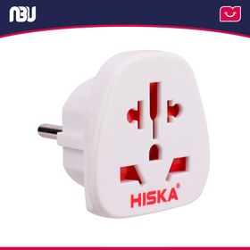تصویر تبدیل 3به2 برق CH2 HISKA TRAVEL ADAPTOR CH2 HISKA