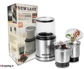 تصویر آسیاب استیل 2 کاسه نیولند مدل NEWLAND NL-2669BS 