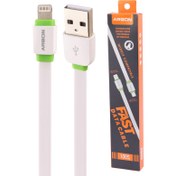 تصویر کابل آیفونی فست شارژ Arson AN-M1 2.4A 1m Arson AN-M1 2.4A 1m Lightning Fast Cable