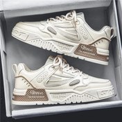 تصویر کفش اسپرت مردانه شیک سایز ۴۰ تا ۴۴ کرم و مشکی 